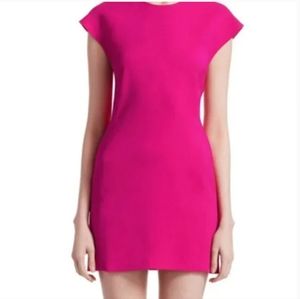 A.L.C crew neck mini dress fuchsia color size 6